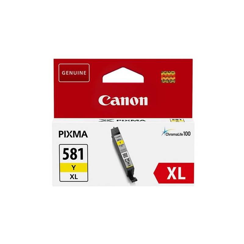 cartucho tinta amarilla canon cli-581yxl - 8.3ml - compatible según especificaci