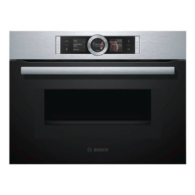 Horno compacto Bosch CMG676BS1 , 45 cm inox pirolítico