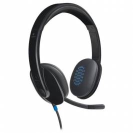 Auriculares Diadema con Cable LOGITECH H570E 981-000575 - USB · Micrófono ·  Negro