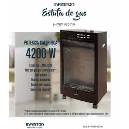 Estufa de Gas Orbegozo HBF 95 tecnología llama azul , 3500 W + Regulador de Gas  butano HVG – Venta de electrodomésticos – Electrodomésticos n1
