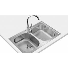 Fregadero de Cocina Rectangular de 765 mm Fregadero Cocina sobre