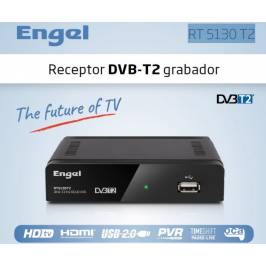 Engel RT-0430 T2 Receptor/Grabador TDT-2 HD USB